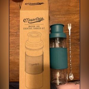 Mason Jar Cocktail Shaker Set